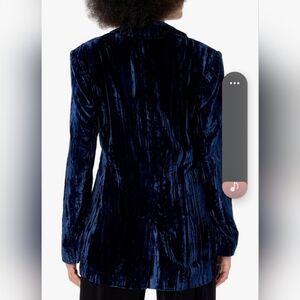 Steve Madden Midnight Blue Velvet Blazer